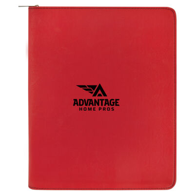 Advantage Home Pros - 9 1/2" x 12" with Zipper Laserable Leatherette Portfolio with Notepad Thumbnail