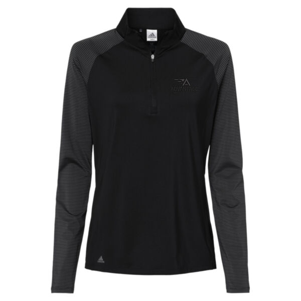 Advantage Home Pros - Women's Stripe Block Quarter-Zip Pullover Thumbnail