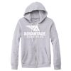 Adult Triblend Full-Zip Fleece Hooded Sweatshirt Thumbnail